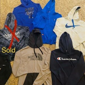 4 hoodies $26
